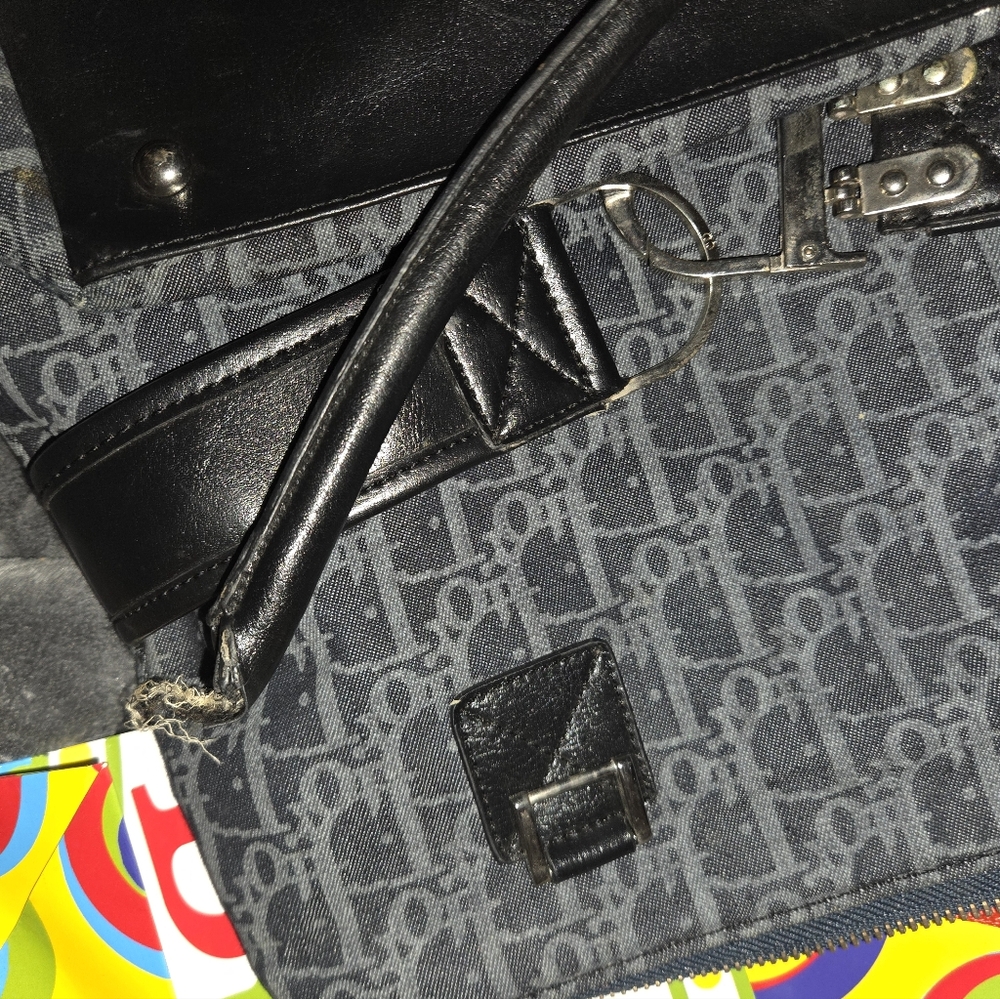 Christian Dior Vintage Monogram Canvas Tote Y2K | Handle Strap Needs Repair - Picture 8 of 9